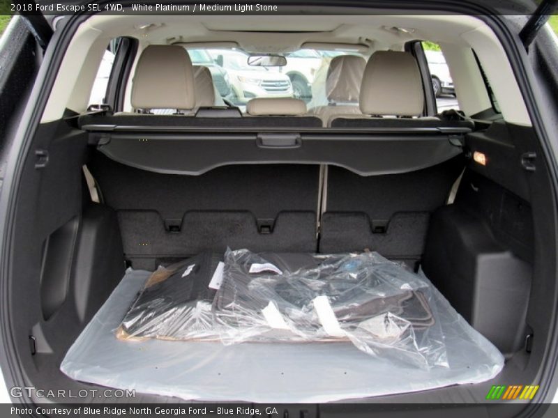 White Platinum / Medium Light Stone 2018 Ford Escape SEL 4WD