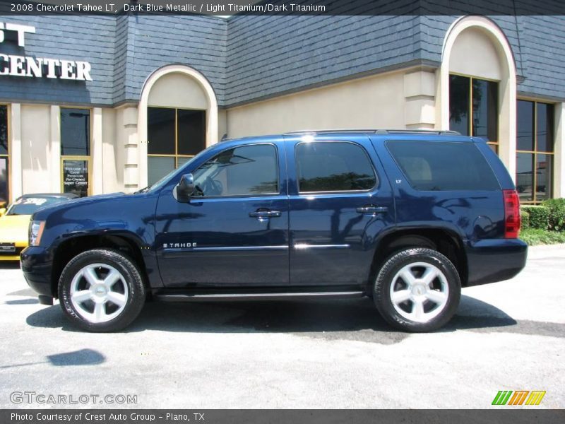 Dark Blue Metallic / Light Titanium/Dark Titanium 2008 Chevrolet Tahoe LT