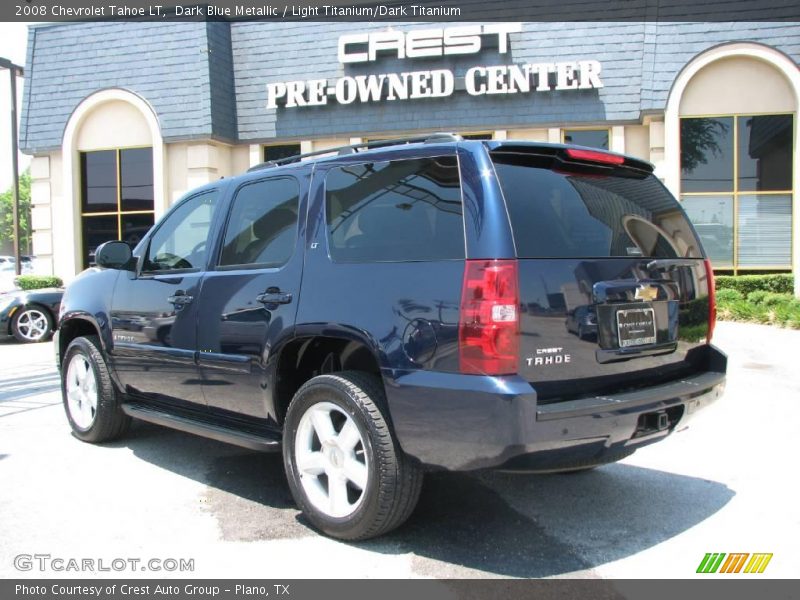 Dark Blue Metallic / Light Titanium/Dark Titanium 2008 Chevrolet Tahoe LT