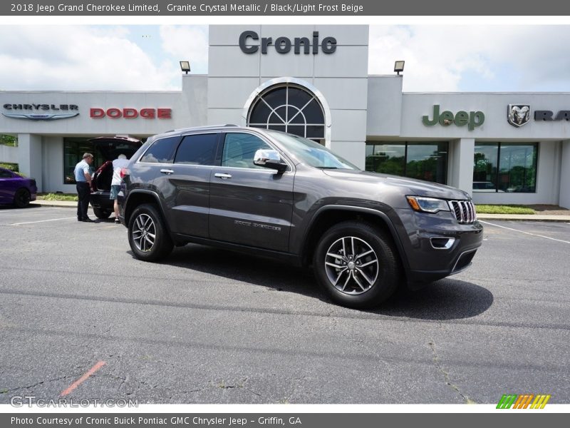Granite Crystal Metallic / Black/Light Frost Beige 2018 Jeep Grand Cherokee Limited