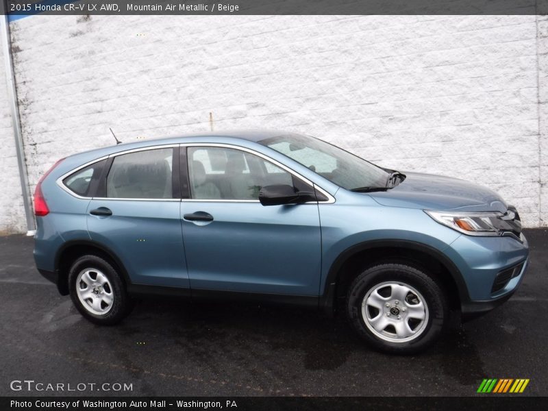Mountain Air Metallic / Beige 2015 Honda CR-V LX AWD