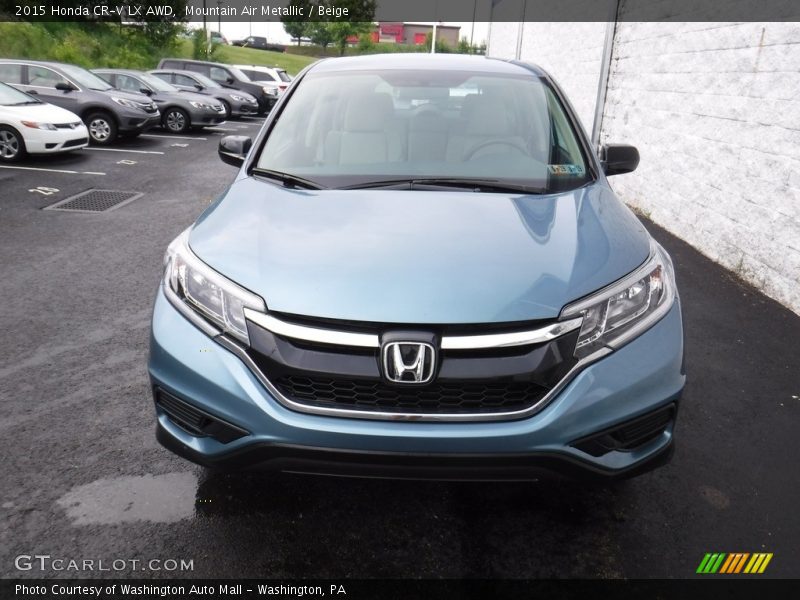 Mountain Air Metallic / Beige 2015 Honda CR-V LX AWD