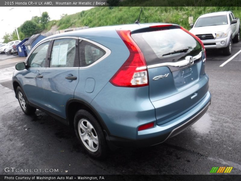 Mountain Air Metallic / Beige 2015 Honda CR-V LX AWD