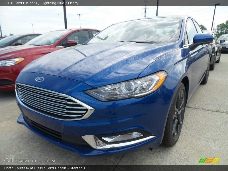 Lightning Blue / Ebony 2018 Ford Fusion SE