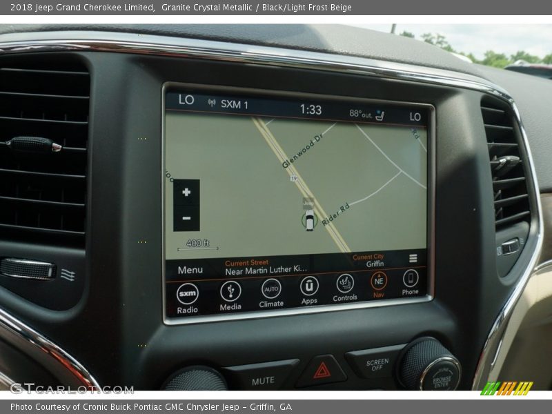 Granite Crystal Metallic / Black/Light Frost Beige 2018 Jeep Grand Cherokee Limited