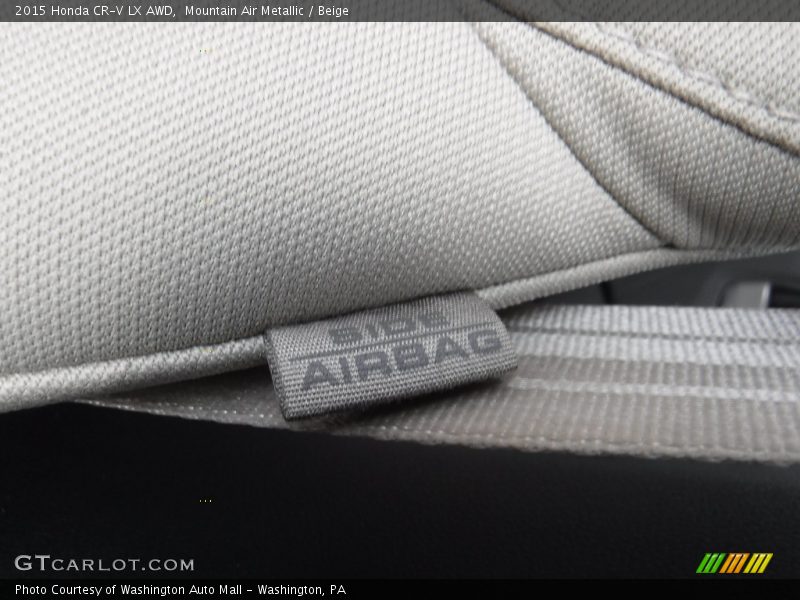 Mountain Air Metallic / Beige 2015 Honda CR-V LX AWD