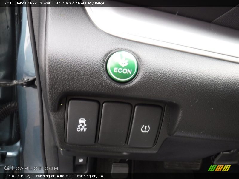 Mountain Air Metallic / Beige 2015 Honda CR-V LX AWD