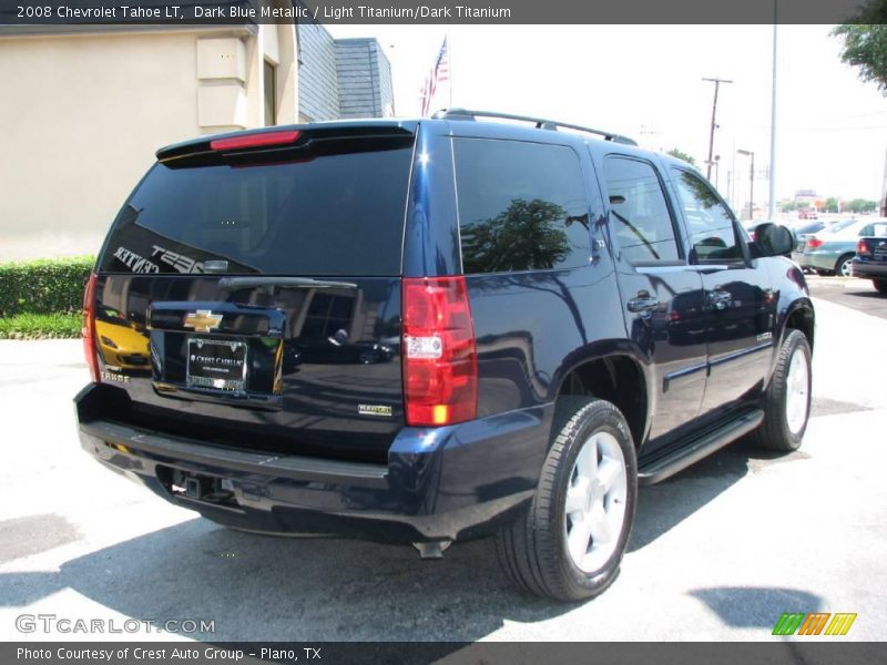 Dark Blue Metallic / Light Titanium/Dark Titanium 2008 Chevrolet Tahoe LT