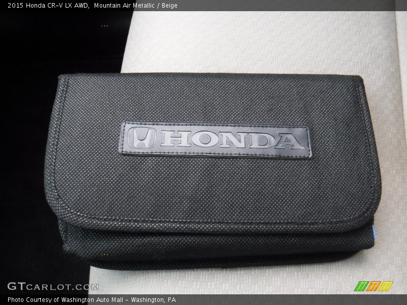 Mountain Air Metallic / Beige 2015 Honda CR-V LX AWD