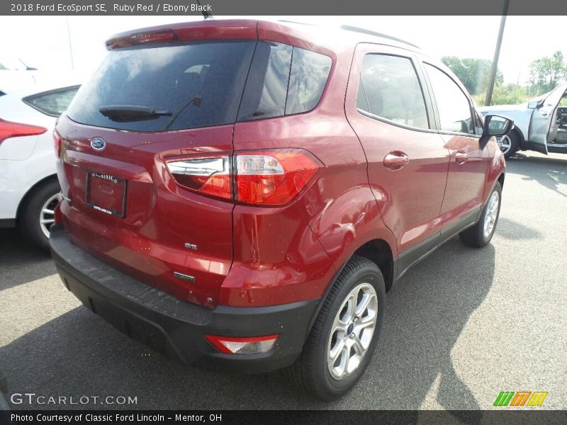 Ruby Red / Ebony Black 2018 Ford EcoSport SE