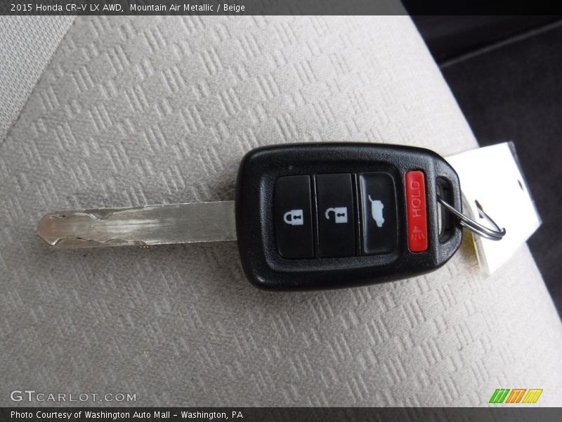 Mountain Air Metallic / Beige 2015 Honda CR-V LX AWD