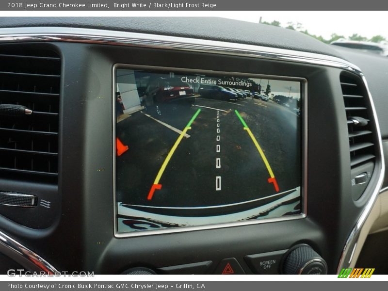 Bright White / Black/Light Frost Beige 2018 Jeep Grand Cherokee Limited