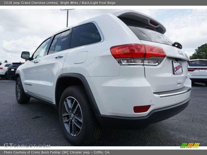 Bright White / Black/Light Frost Beige 2018 Jeep Grand Cherokee Limited
