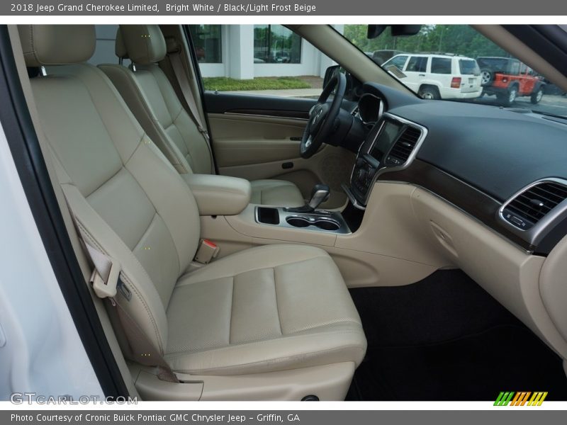 Bright White / Black/Light Frost Beige 2018 Jeep Grand Cherokee Limited