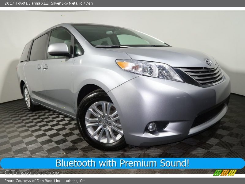 Silver Sky Metallic / Ash 2017 Toyota Sienna XLE
