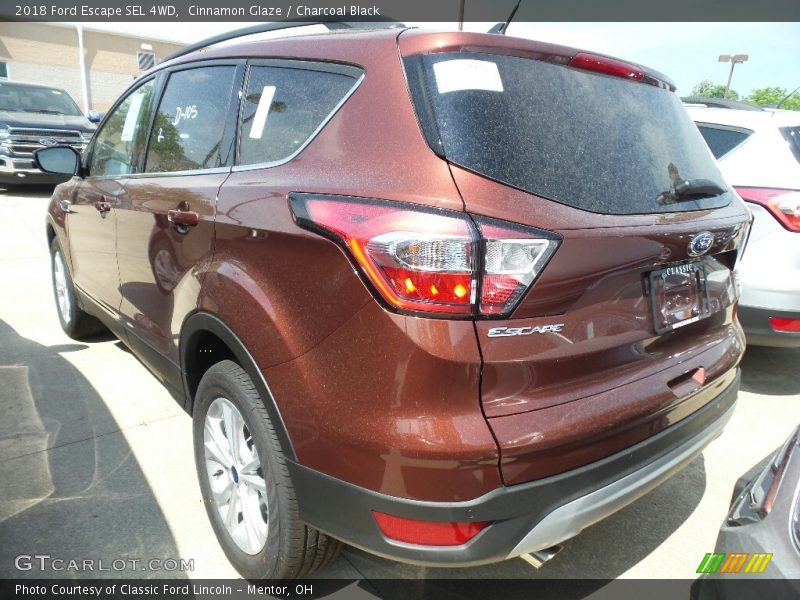 Cinnamon Glaze / Charcoal Black 2018 Ford Escape SEL 4WD