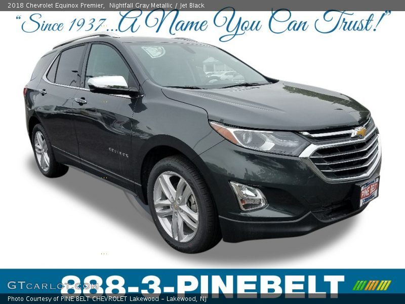 Nightfall Gray Metallic / Jet Black 2018 Chevrolet Equinox Premier