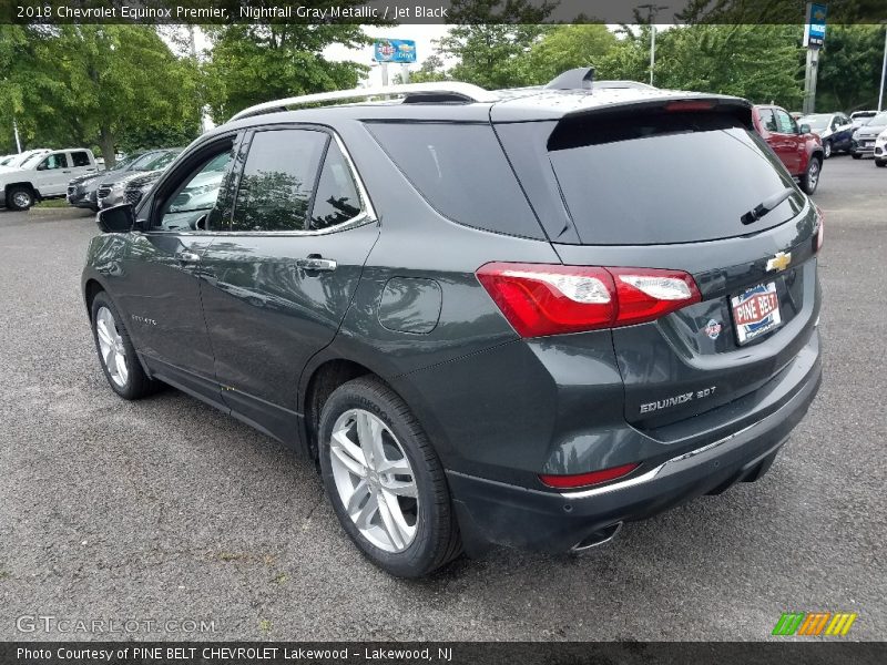 Nightfall Gray Metallic / Jet Black 2018 Chevrolet Equinox Premier