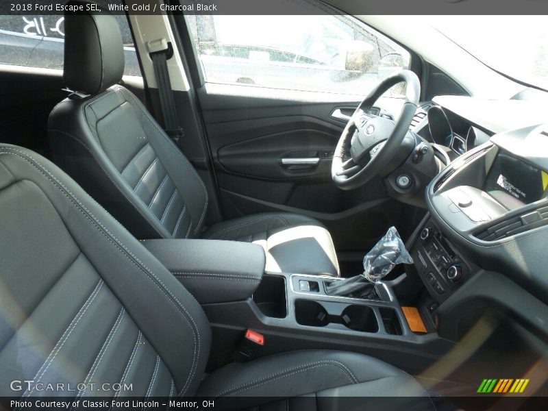 White Gold / Charcoal Black 2018 Ford Escape SEL
