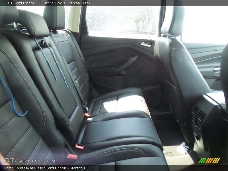 White Gold / Charcoal Black 2018 Ford Escape SEL