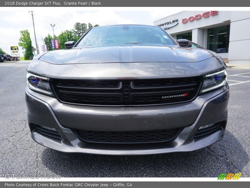 Granite Pearl / Black 2018 Dodge Charger SXT Plus