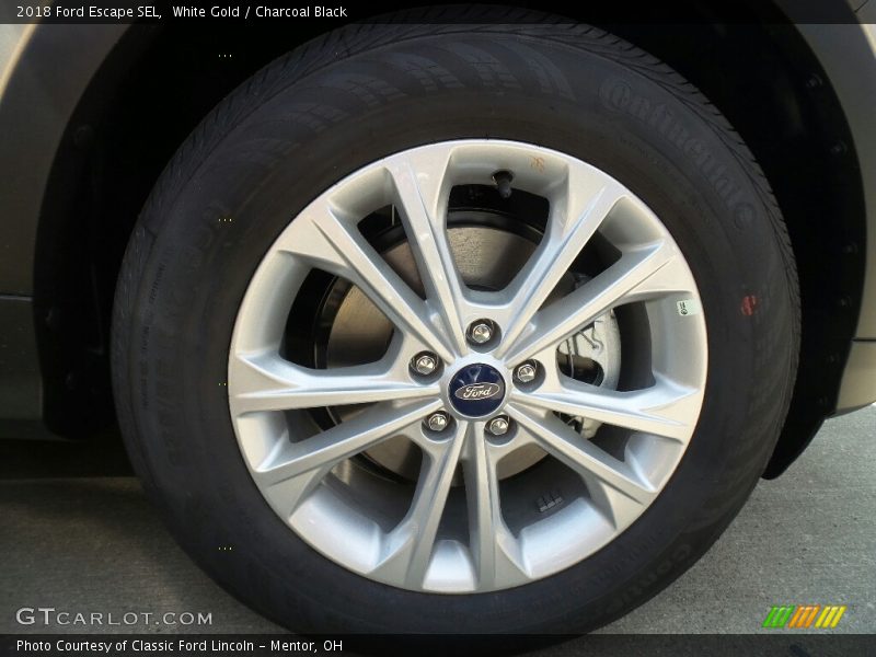 White Gold / Charcoal Black 2018 Ford Escape SEL