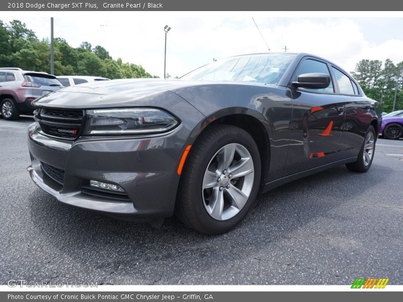 Granite Pearl / Black 2018 Dodge Charger SXT Plus