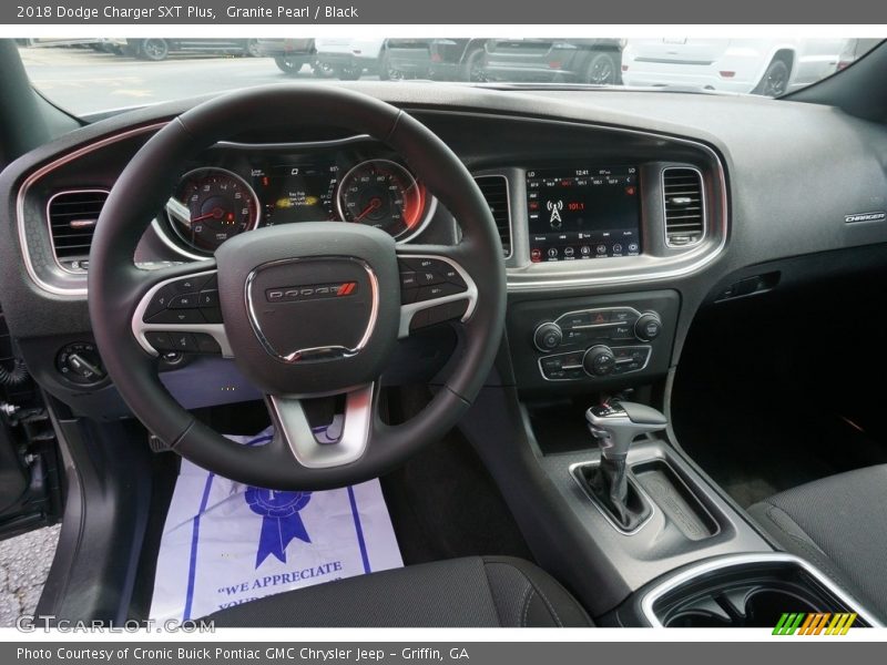Granite Pearl / Black 2018 Dodge Charger SXT Plus