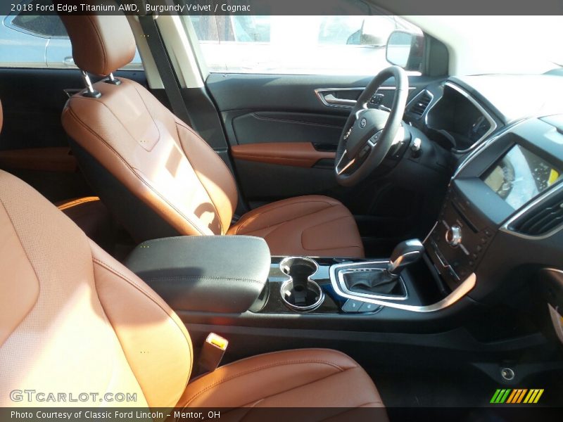 Burgundy Velvet / Cognac 2018 Ford Edge Titanium AWD
