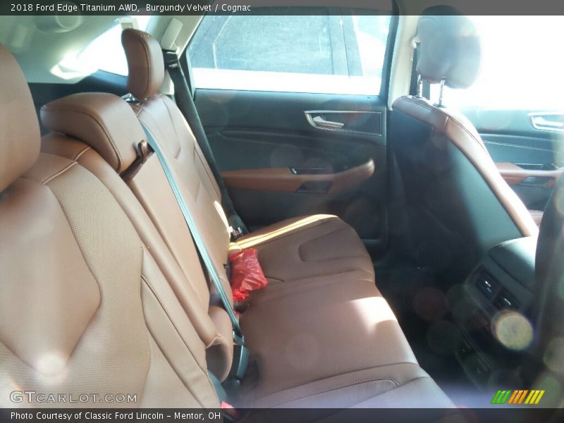 Burgundy Velvet / Cognac 2018 Ford Edge Titanium AWD