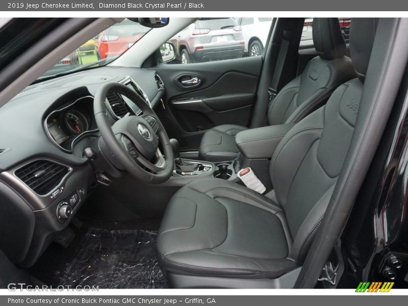 Diamond Black Crystal Pearl / Black 2019 Jeep Cherokee Limited