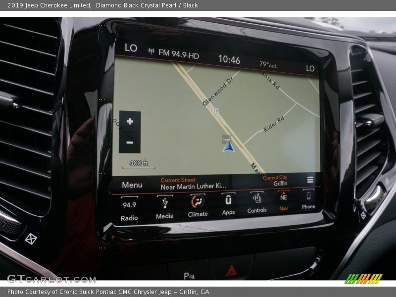 Diamond Black Crystal Pearl / Black 2019 Jeep Cherokee Limited