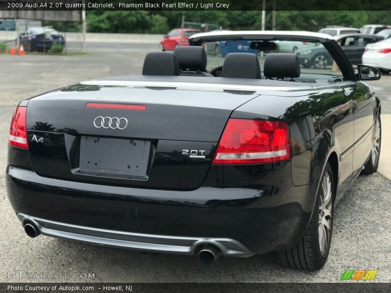 Phantom Black Pearl Effect / Light Grey 2009 Audi A4 2.0T quattro Cabriolet