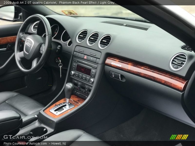 Phantom Black Pearl Effect / Light Grey 2009 Audi A4 2.0T quattro Cabriolet