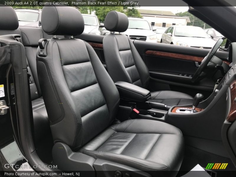 Phantom Black Pearl Effect / Light Grey 2009 Audi A4 2.0T quattro Cabriolet
