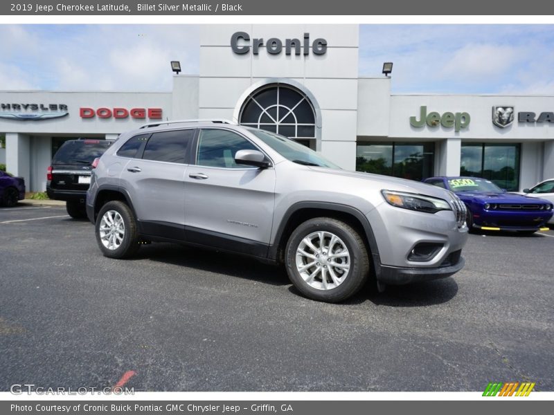 Billet Silver Metallic / Black 2019 Jeep Cherokee Latitude