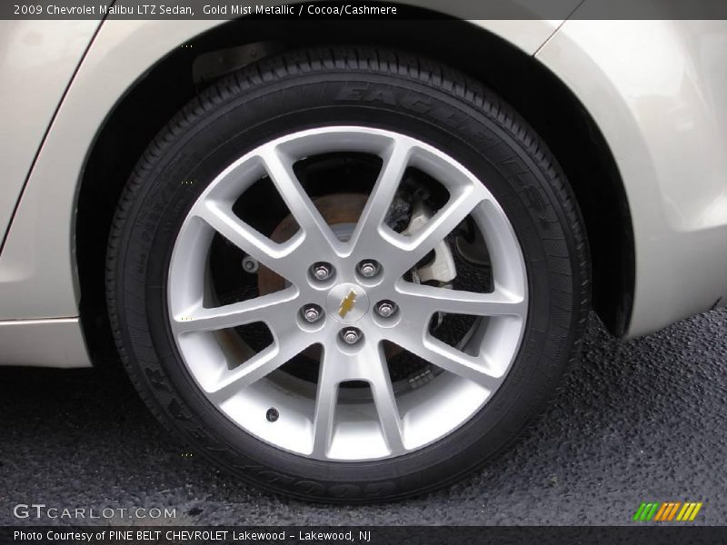 Gold Mist Metallic / Cocoa/Cashmere 2009 Chevrolet Malibu LTZ Sedan