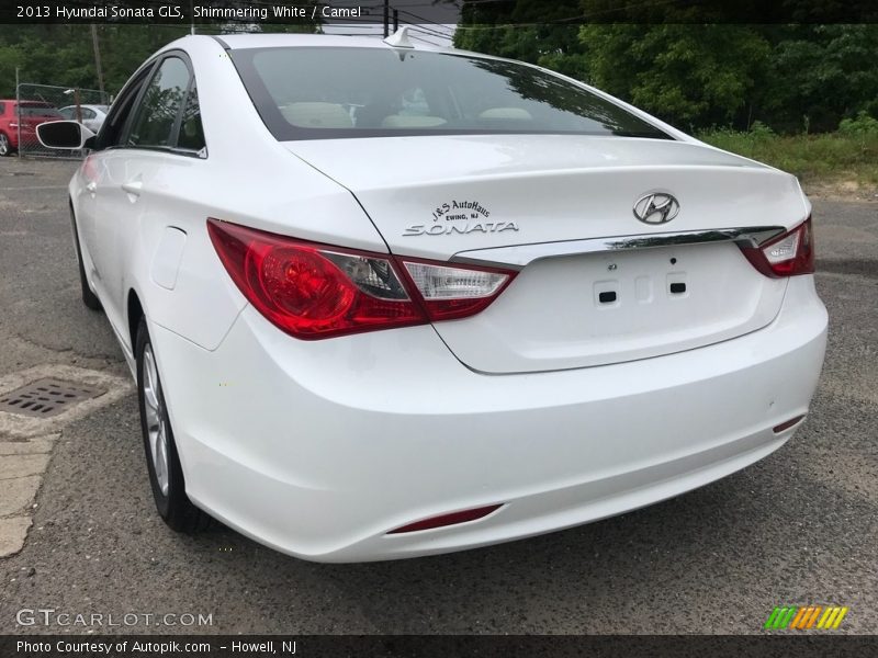Shimmering White / Camel 2013 Hyundai Sonata GLS