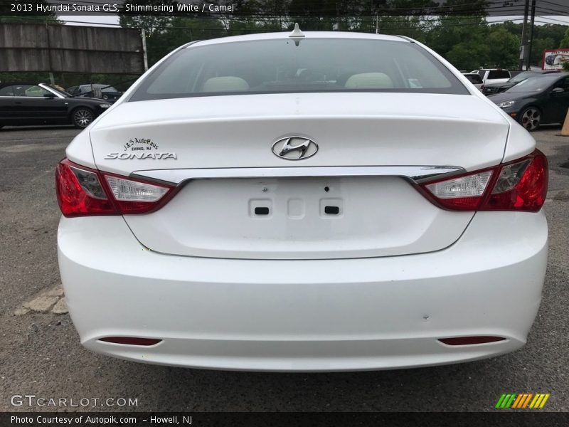 Shimmering White / Camel 2013 Hyundai Sonata GLS
