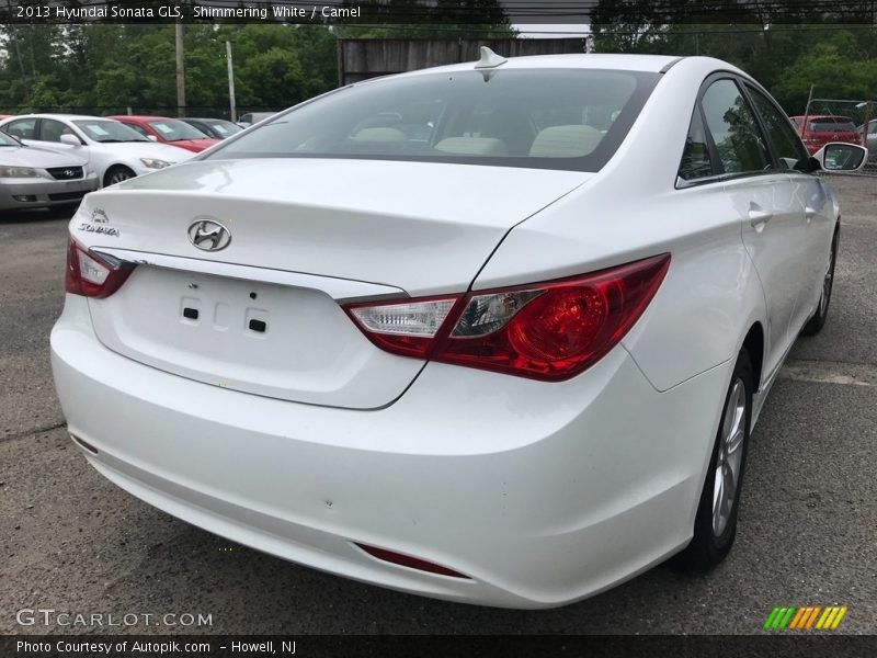 Shimmering White / Camel 2013 Hyundai Sonata GLS