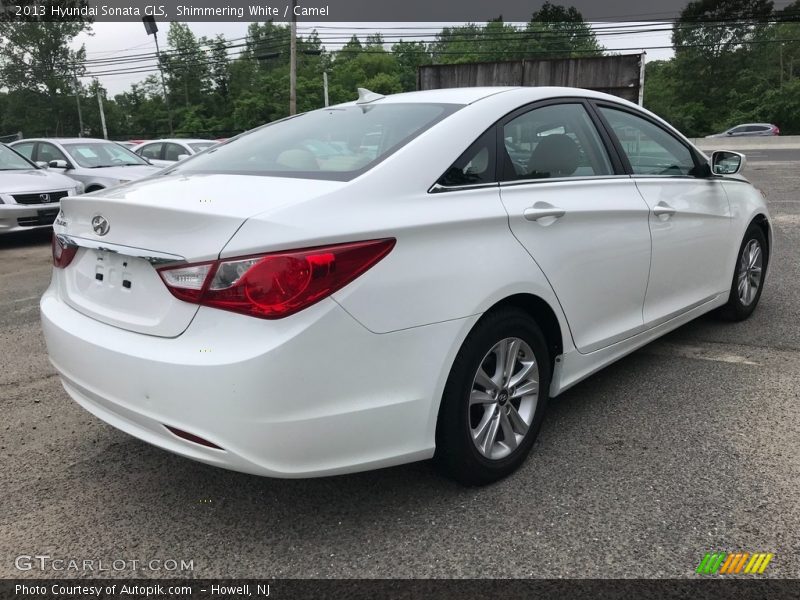 Shimmering White / Camel 2013 Hyundai Sonata GLS