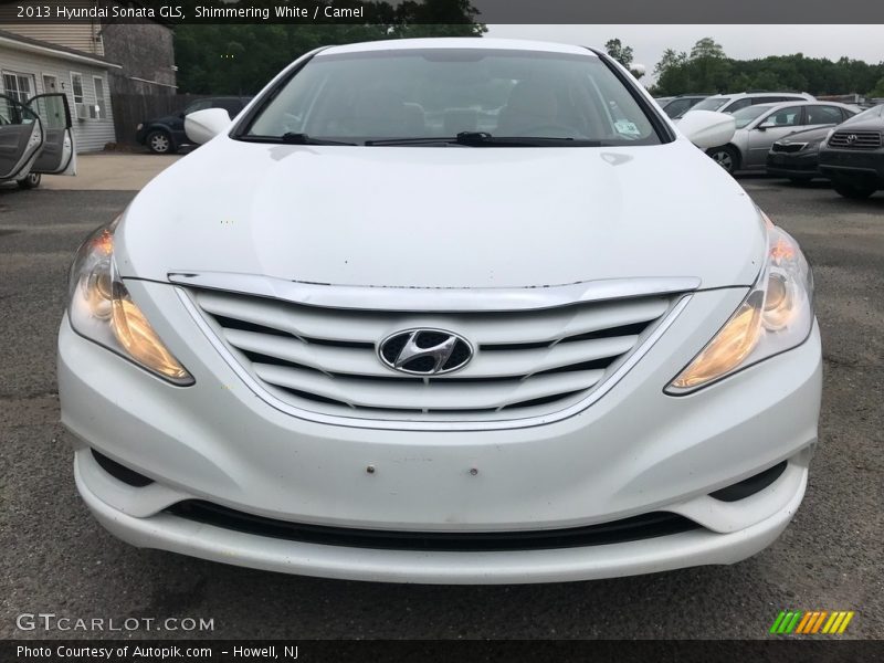 Shimmering White / Camel 2013 Hyundai Sonata GLS