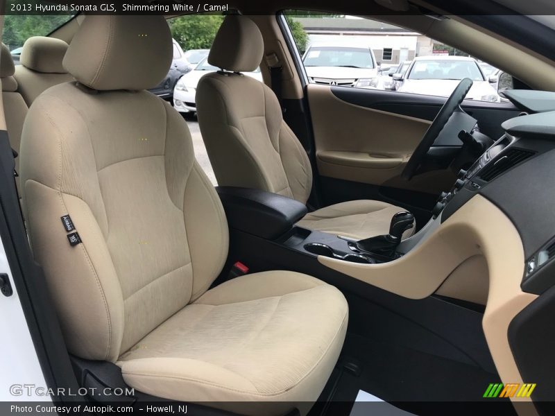 Shimmering White / Camel 2013 Hyundai Sonata GLS