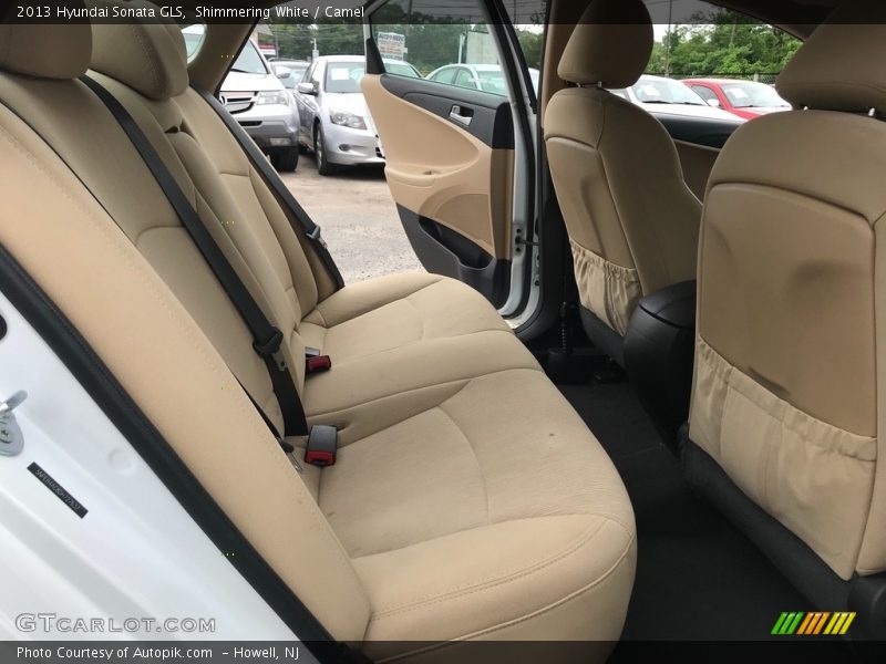 Shimmering White / Camel 2013 Hyundai Sonata GLS