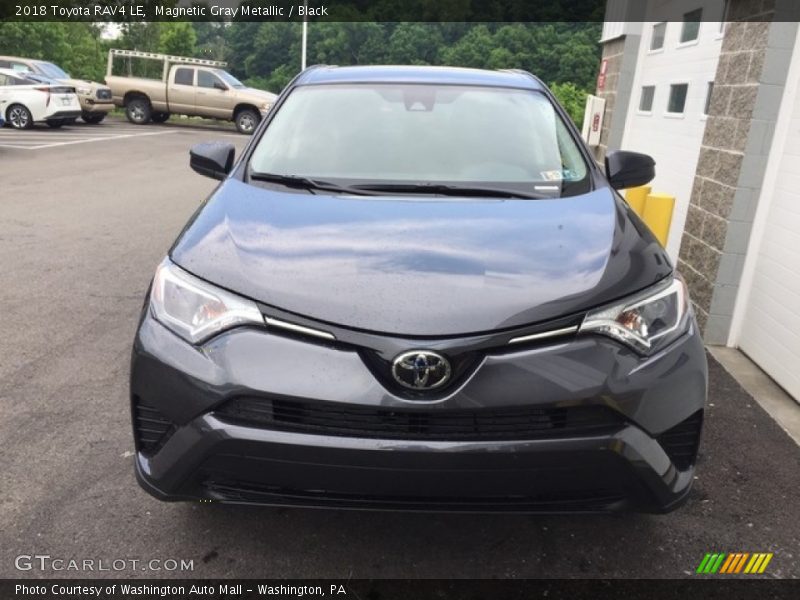 Magnetic Gray Metallic / Black 2018 Toyota RAV4 LE
