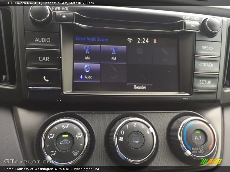 Magnetic Gray Metallic / Black 2018 Toyota RAV4 LE
