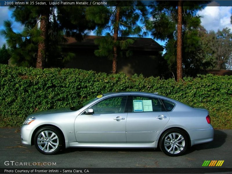 Liquid Platinum Metallic / Graphite 2008 Infiniti M 35 Sedan