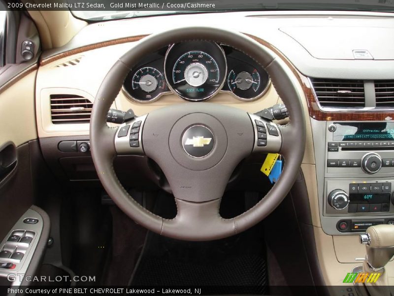 Gold Mist Metallic / Cocoa/Cashmere 2009 Chevrolet Malibu LTZ Sedan