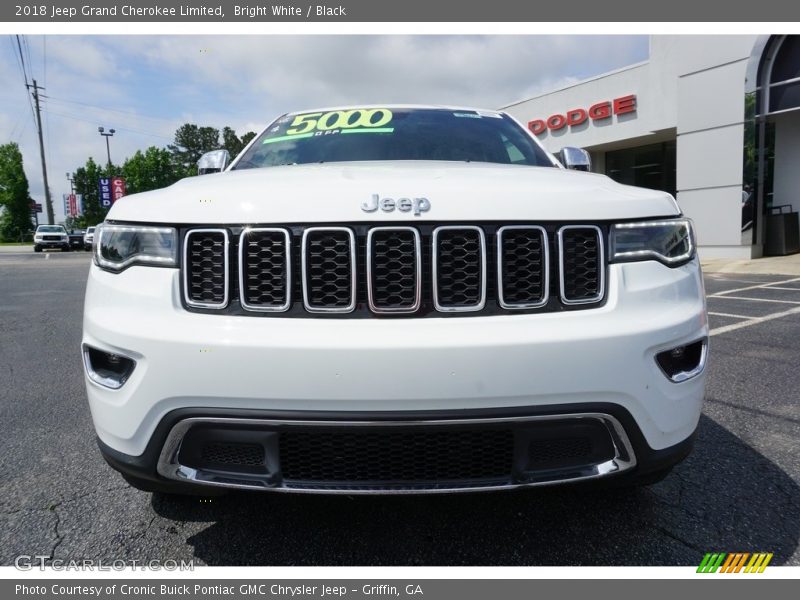 Bright White / Black 2018 Jeep Grand Cherokee Limited