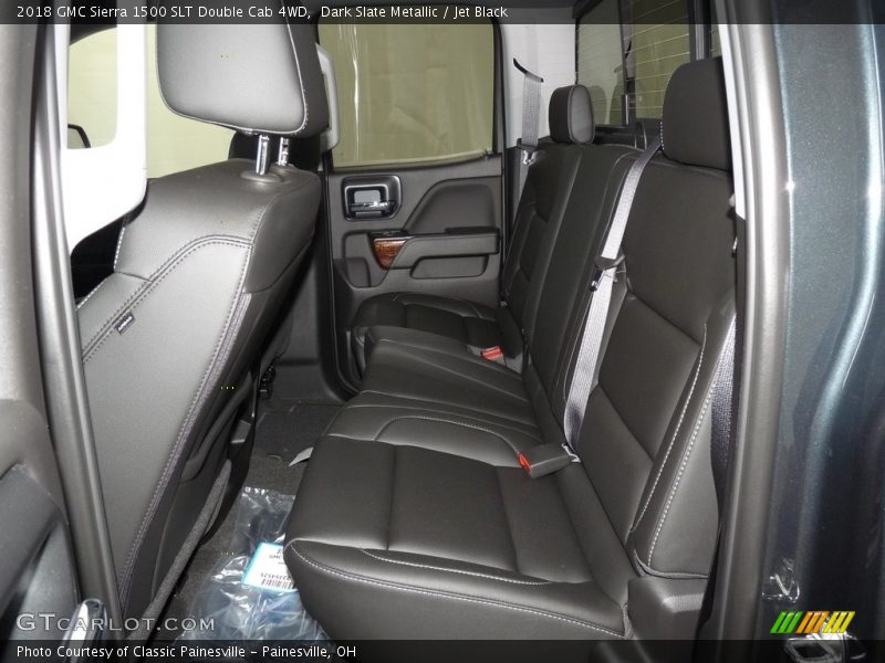 Dark Slate Metallic / Jet Black 2018 GMC Sierra 1500 SLT Double Cab 4WD